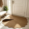 thumbnail image 4 of Scalloped Edge Door Mat 24x16 Inch Non Slip Absorbent Entryway Rug Durable Washable Floor Mat for Indoor Outdoor Entry Porch Kitchen Mudroom Home Decor, 4 of 6