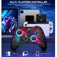 thumbnail image 3 of 2 Pack Switch Controller for Nintendo Switch/OLED/Lite,Beboncool Wireless Switch Pro Remote for PC/IOS/Android with Turbo Function,Black, 3 of 6