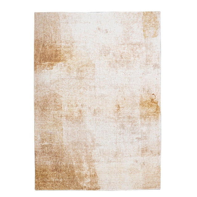Motif Printed Faux Rabbit Simone Ivory & Beige 3 ft. x 5 ft. Accent Rug