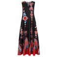 thumbnail image 3 of Lolmot Robe Maxi d'Été Sans Manches à Rayures Imprimées à Col en V Vintage Décontractée pour Femme, 3 of 6