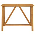 thumbnail image 2 of vidaXL 7 Piece Garden Bar Set with Cushions Brown, 2 of 5