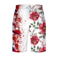 thumbnail image 3 of Shorts Cargo pour Hommes Mode Décontractée Shorts Patchwork avec Poches Taille Élastique Pantalons de Plage Shorts de Randonnée pour Hommes en Liquidation, 3 of 4