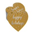 thumbnail image 1 of Inkdotpot Real Silver Foil Happy Holiday Tags Favor Hang Paper Tags 50 Pieces, 1 of 1