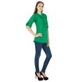 thumbnail image 3 of Robe Haut Boho Unie Tenue Décontractée Tunique Vêtements pour Femmes Coton Robe d'Été, 3 of 4