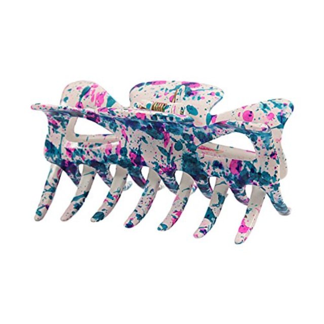 Caravan French Hand Painted Patented White Claw, Blue/Pink Spotted