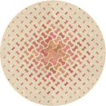 thumbnail image 1 of Ahgly Company Tapis de Zone Rond Lavable en Machine Intérieur Transitionnel Brun Sable Brun, 3 Pieds Rond, 1 of 7