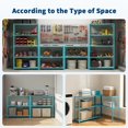 thumbnail image 3 of AKDSteel 5-Shelf Heavy Duty Metal Shelving Unit, 68" H x 35" W x 12" D, Adjustable Storage Rack for Books, Garage, or Pantry, 3 of 9