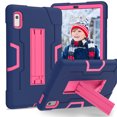 thumbnail image 1 of TECH CIRCLE Case for Lenovo Tab M9 Tablet (9", 2023 Released) - Shockproof Rugged Cover with Kickstand, Navy + Rose, 1 of 7