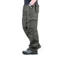 thumbnail image 1 of OmicGot Pantalon Décontracté pour Homme à Multiples Poches Pantalon en Coton Homme Grande Taille Pantalon Cargo Homme Plein Air Randonnée Randonnée Joggers Pantalon Cargo 29-44, 1 of 6