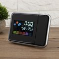 thumbnail image 1 of Projecteur Météo, Réveil avec Câble USB Projecteur Météo à DEL, Affichage de l'Humidité pour Bureau Chambre, 1 of 8