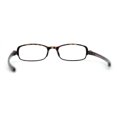 thumbnail image 2 of Adjustable Lens Angle Plastic Rectangular Reading Glasses Tortoise +3.0, 2 of 4
