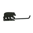 thumbnail image 1 of Rustic Cast Iron Black Bear Toilet Paper Holder Cabin Bathroom Tissue Decor Accessory, 1 of 3
