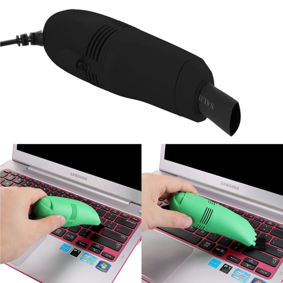 Maytalsory Mini Computer Keyboard USB Cleaning Tool Handheld Brush Electric Low Noise Dust Blower Home Notebook PC Case Desktop Black