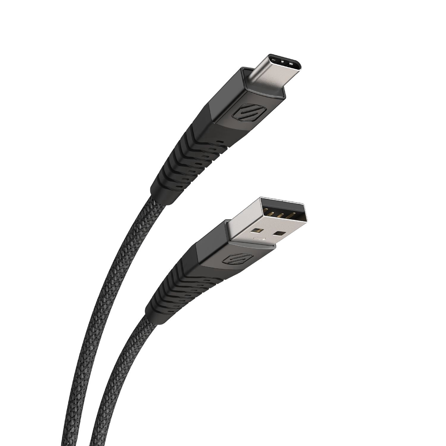 Scosche HDCA24 Syncable HD USB to Type-C Charge & Sync Heavy Duty Cable 4-ft. Black
