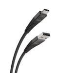 Scosche HDCA24 Syncable HD USB to Type-C Charge & Sync Heavy Duty Cable 4-ft. Black