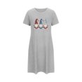 thumbnail image 4 of Birdeem Chemises de Nuit pour Femmes Chemise de Nuit Courte Surdimensionnée pour Femmes Robe Imprimée à Col Rond et Manches Courtes, 4 of 12