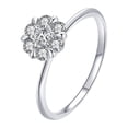 thumbnail image 1 of Bague en Diamant Mode Créative en Forme de Fleur pour Femmes, 1 of 9
