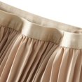 thumbnail image 5 of B91xZ Jupe Femme Confort Longueur Genou Froncée Taille Fluide, Kaki Taille Unique, 5 of 5