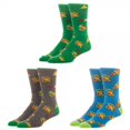 thumbnail image 1 of Crew Socks - Zelda - 3 Pack Crew Set New Licensed xs66ientn, 1 of 3