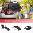 thumbnail image 3 of Costway Folding Patio Rattan Lounge Chair Chaise Cushioned Portable Garden Lawn Red, 3 of 10