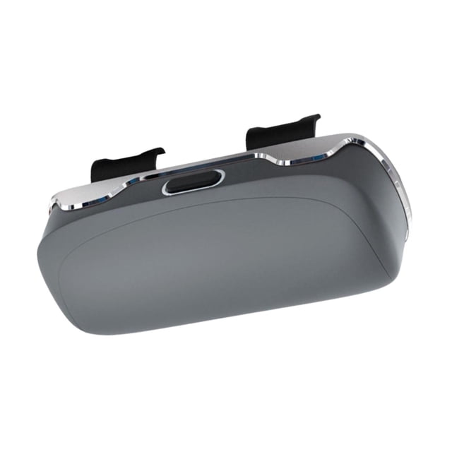 lionlar Sunglasses Holder for Car Visor Portable Sturdy Hard Shell Auto Glasses Case Gray
