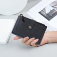 thumbnail image 2 of Card Holder Pouch Women Purse Versatile Women‘s Purse with Button Closure Solid Color Card Holder Wallet Portable Changes, 2 of 5