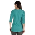 thumbnail image 4 of Inkmeso Tshirt With Buttons Jersey Tee Long Sleeve Top For Women, 4 of 8
