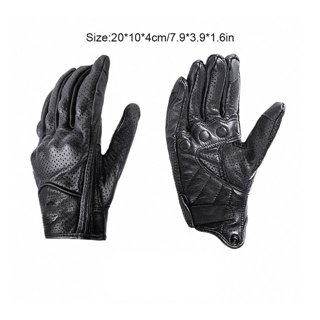 stanreset 1 Paire de Gants en Cuir à Écran Tactile Gants Universels Réglables Multi-Usages Moto Cyclisme Sports pour Randonnée Escalade TG