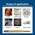 thumbnail image 2 of 1Pc High Speed Steel Straight Thread Tap Machine Right Hand Tap Drill M1 M1.2 M1.4 M1.6 M1.7 M1.8 Screw Machine Tap Hand Tools M1.8, 2 of 9
