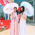 thumbnail image 2 of pitrice Silk Cloth Umbrella Traditional Chinese Style Oil Paper Female Classical Dance Decorative Parasol Costume Photography Props Type 7, 2 of 7