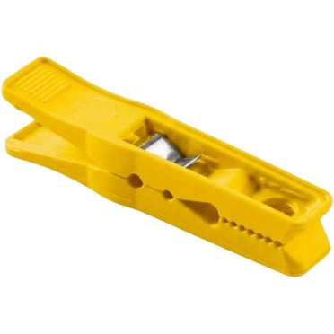 DISTRIBUTIONS VALMI |  Heavy Duty Plastic Clothespins, Pack of 40 | Ecological | Maximizes space on the clothesline | Can support a hanger | Durable Colored Clothespins - Yellow