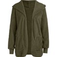 thumbnail image 4 of Innerwin Manteau à Capuche pour Femmes, Veste d'Hiver Chaude à Manches Longues, Vert Armée m, 4 of 6