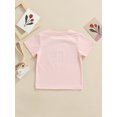 thumbnail image 4 of Kmbangi Enfants T-shirt Tops Lettre Impression Manches Courtes Col Rond Été Respirant Tops, 4 of 9