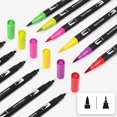 thumbnail image 4 of Double Tip Brush Pens Art Markers 12 Point Drawing Pens Quick Dry Pens Smooth Writing Pens Ideal Office Supplies Gift Pens Cute for Drafting, Engineering, Architecture Professionals, 4 of 9