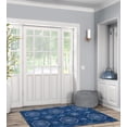 thumbnail image 4 of Simon 3' x 5' Washable Accent Rug, Blue and Ivory, 4 of 7