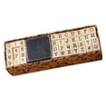 thumbnail image 1 of GUOOL 40 Pieces Wooden Number Alphabet Letter Stamps Rubber Stamp Set for Scrapbooking typewriter, 1 of 9