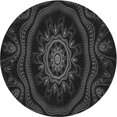 thumbnail image 1 of Ahgly Company Tapis d'Intérieur Lavables en Machine, Carrés Transitionnels de Nuit, Carrés de 3', 1 of 7