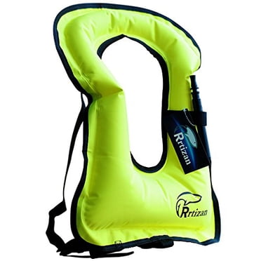 Rrtizan Gilet de Plongée Gonflable pour Adultes, Gilet de Sauvetage Portable pour la Sécurité en Natation