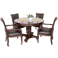 thumbnail image 3 of Ensemble de table de jeu de poker Bridgeport 2 en 1 - Noyer, 3 of 4