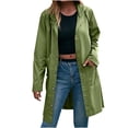thumbnail image 1 of Soki Imperméable pour Femmes, Manteau de Pluie Léger, Actif, Extérieur, Long, à Capuche, 1 of 8