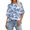 Navy, variant on FcBaudy Womens Tops, Shirts for Women, Short Sleeve Round-Neck Blouses & Shirts Women's Ladies Fashion Casual Cropped Short Sleeve Printing Loose Shirt Blouse Top Women Blouse
