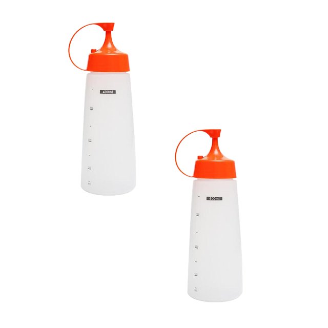 Oleegame 2PC Produce Storage Scale Squeezing Bottle Squeezing Plastic Bottle Dressing kitchen Oil Pot