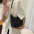 thumbnail image 4 of Sac à Main Mode à Strass en Cuir pour Femme, Perles, Cabas sous l'Aisselle (Argent), 4 of 9