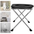 thumbnail image 1 of AURARMLET Foldable Portable Toilet Chair with Stable Frame and Nonslip Feet for Easy Storage, 1 of 8