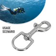 thumbnail image 2 of Stainless Steel Swivel Eye Bolt Snap Spring Hook for Scuba Diving Pet leash Flag, 2 of 11