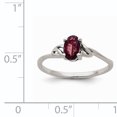 thumbnail image 2 of 14K White Gold Rhodolite Garnet Birthstone Ring, 2 of 2