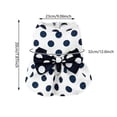 thumbnail image 3 of Retro Bow Dog Dress - Polka Dot Polyester Costume, D-Ring Leash Attachment, for Small Dogs/Cats, 56g, 3 of 5