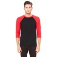 thumbnail image 1 of Bella + Canvas Unisex 3/4-Sleeve Baseball T-Shirt, 1 of 1