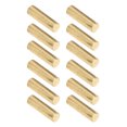 thumbnail image 3 of Electric Guitar Pickup Rods, Pickup Magnet Slug Rod Fine Workmanship Compact Size Glossy Finish Wear Resistant Iron 12PCS  For Stringed Instrument Silver,Gold, 3 of 8