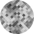 thumbnail image 1 of Ahgly Company Tapis Rond Lavable en Machine Intérieur Transitionnel Gris Platine, 8 Pieds Rond, 1 of 7